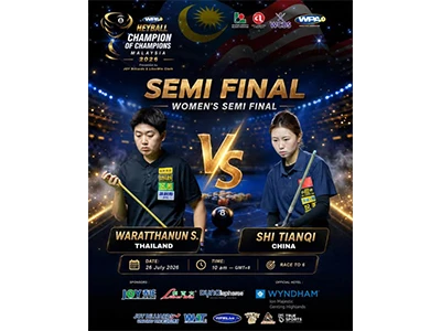 De halve-laatste fase van de Heyball Champion of Champions Malaysia 2026 is o...